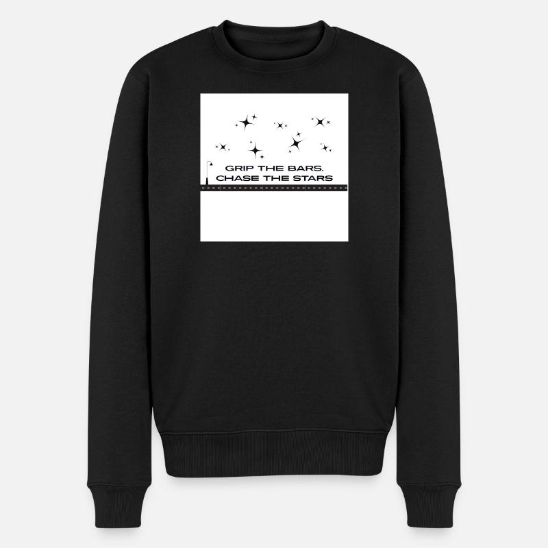 Grip_the_bars _chase_the_stars - Pull Premium bio Homme - noir