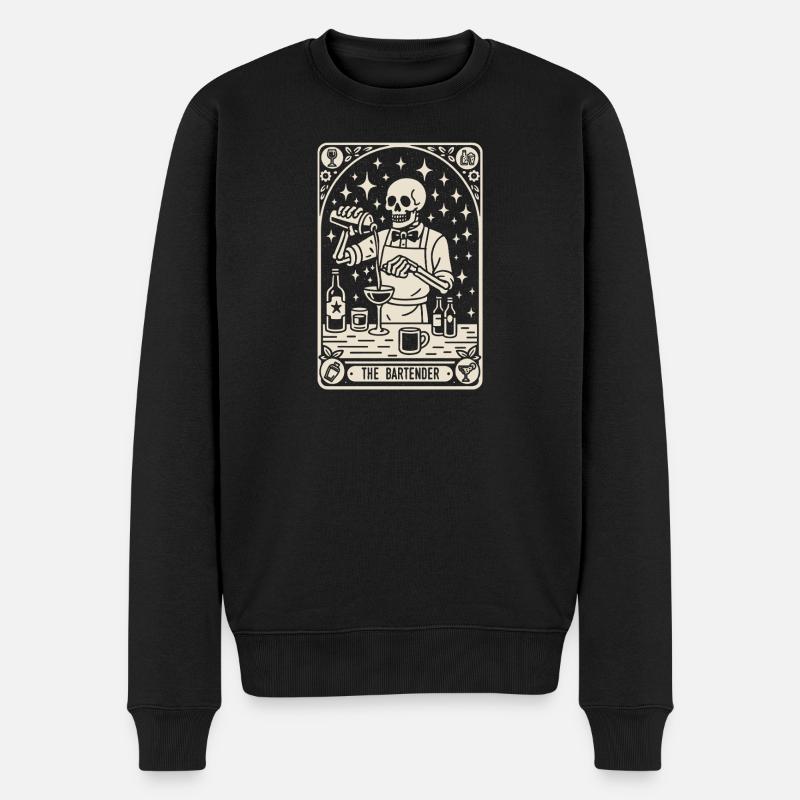 Barman Barman Le Barman Tarot Cocktail - Pull Premium bio Homme - noir