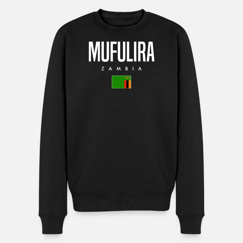 Mufulira Sambia - Männer Premium Bio Pullover - Schwarz
