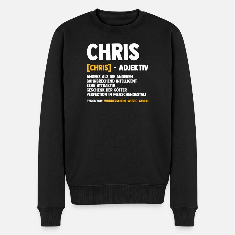 Chris Christian Christoph Christopher - Pull Premium bio Homme - noir