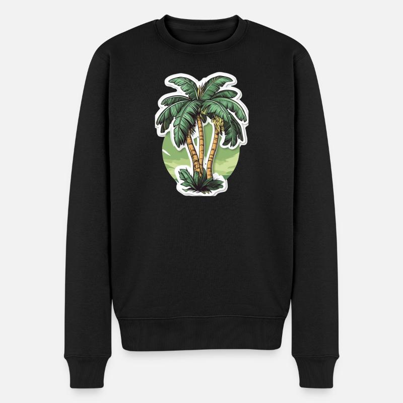 Palmier - Pull Premium bio Homme - noir