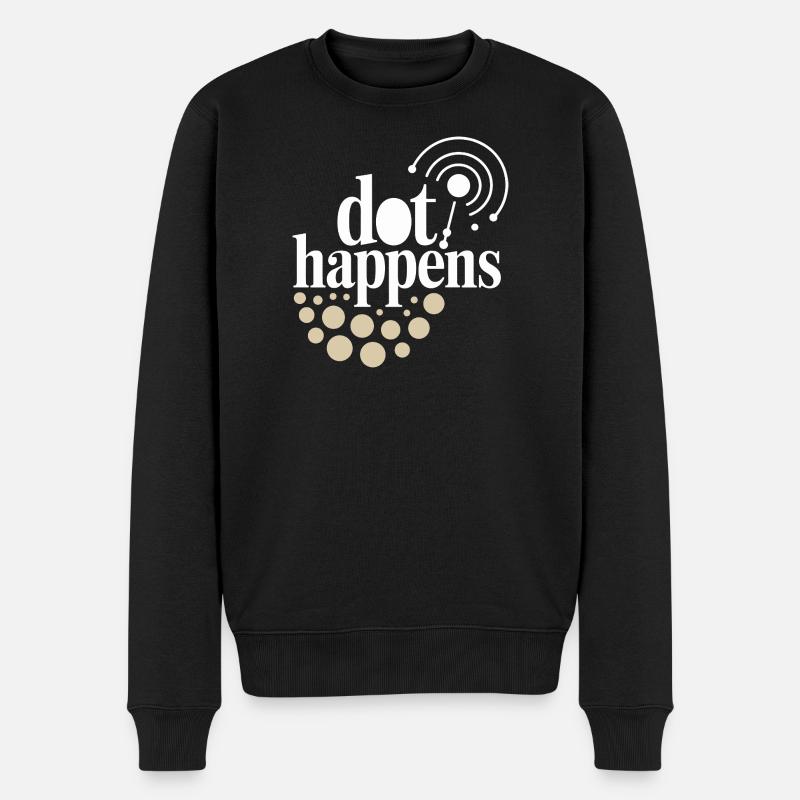 Dot Happens Morse Code Fun - Pull Premium bio Homme - noir