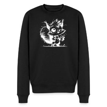 Coffee Energy remplace l’hibernation des écureuils - Pull Premium bio Homme - noir - Devant - Nico (187cm)