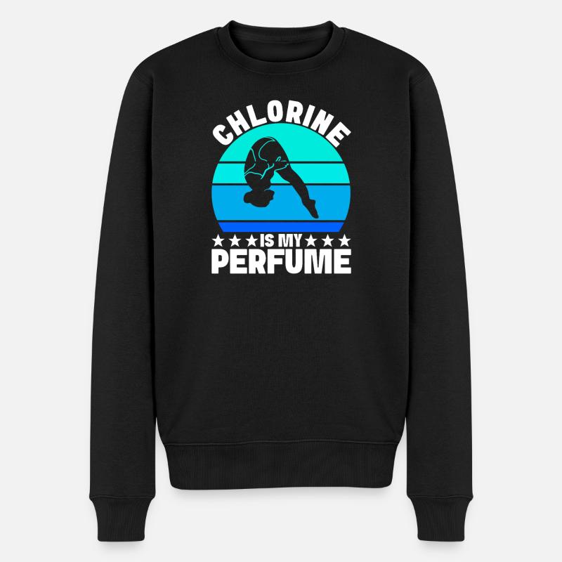Kunstspringen Turmspringer Sprungbrett - Männer Premium Bio Pullover - Schwarz