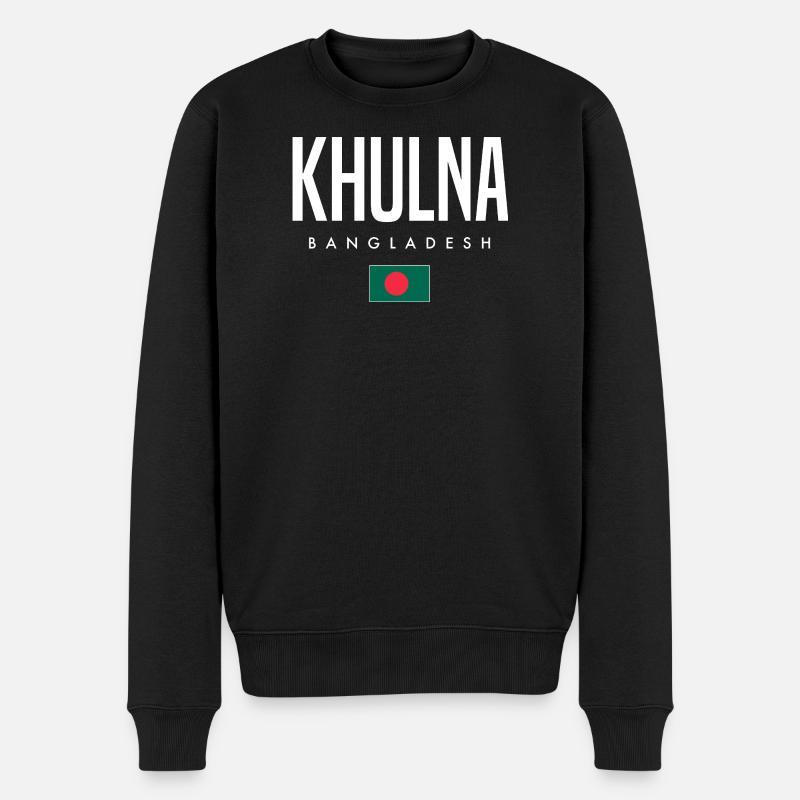 Khulna Bangladesch - Männer Premium Bio Pullover - Schwarz