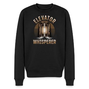 Elevator toddler & kids - Männer Premium Bio Pullover - Schwarz - Vorne - Nico (187cm)