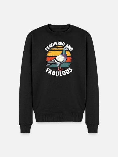 Pigeons Pigeon Breeders Feathered and fabulous - Men's Premium Organic Jumper - black