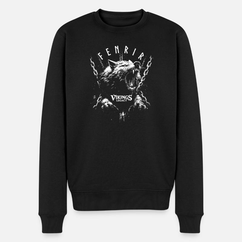 Fenrir - Pull Premium bio Homme - noir
