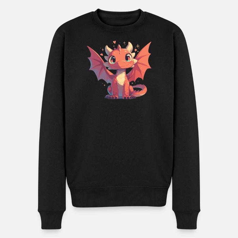 Dragon Dragon - Pull Premium bio Homme - noir