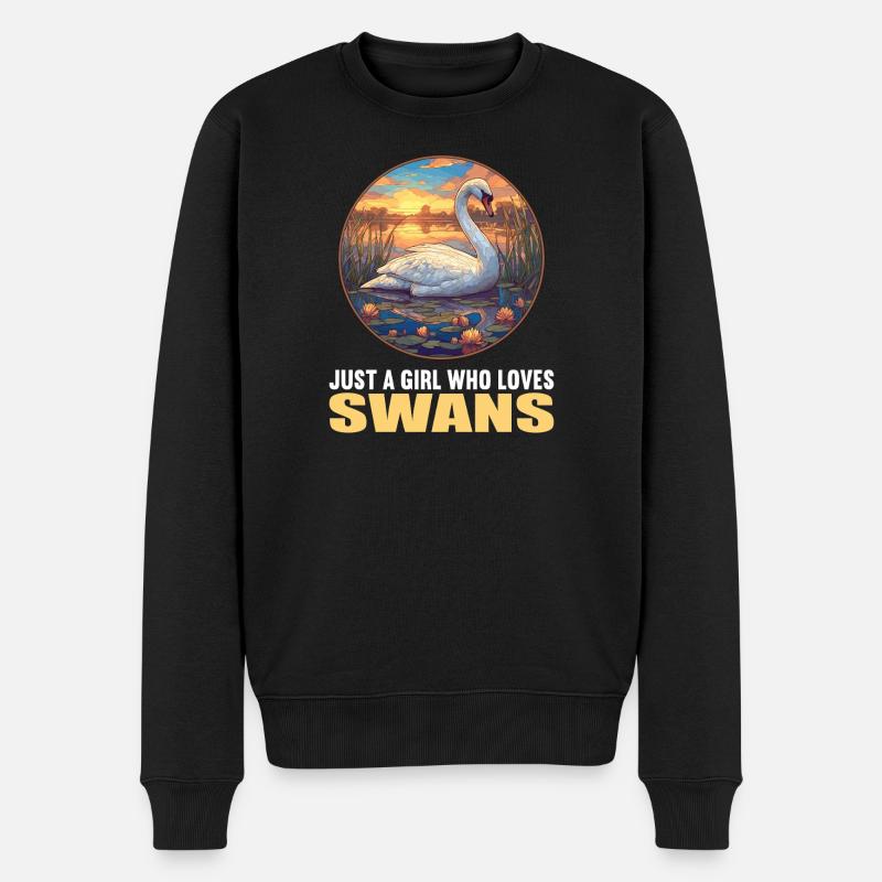 Cygnes Cygne - Pull Premium bio Homme - noir