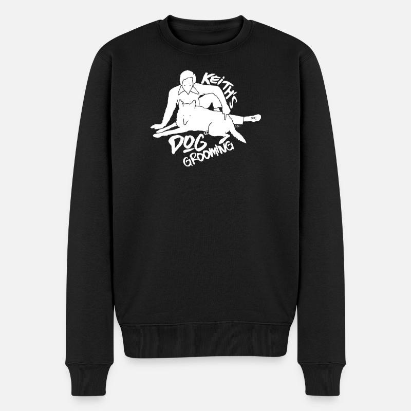 Keiths Hundepflege - Männer Premium Bio Pullover - Schwarz