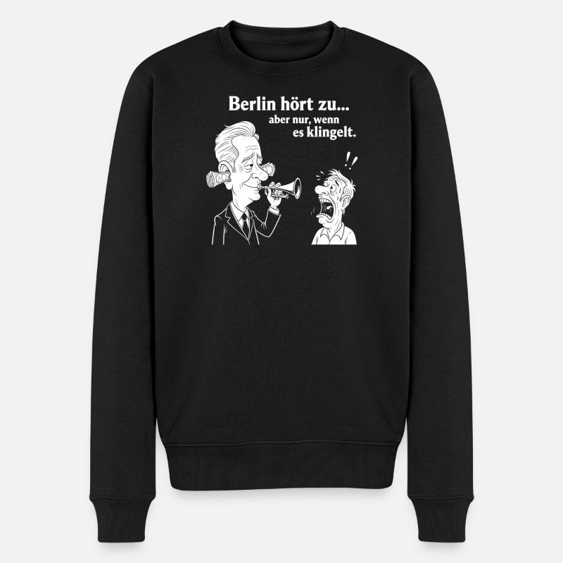 Berlin à l’écoute - Pull Premium bio Homme - noir