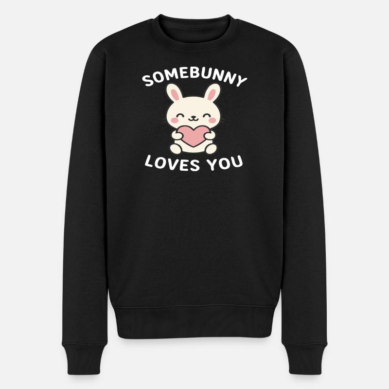 Fille lapin - Pull Premium bio Homme - noir