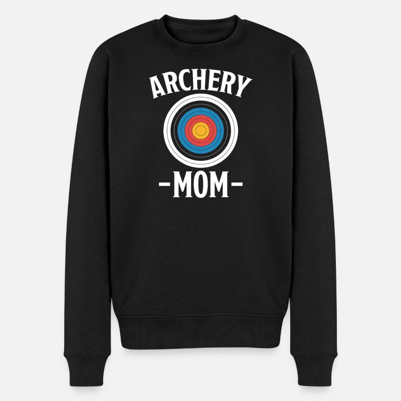 Bogenschießen Spruch Mutter Bogenschießen Geschenk - Männer Premium Bio Pullover - Schwarz