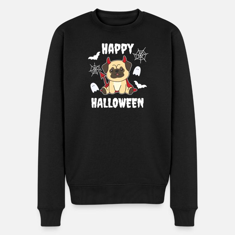 Carlin Joyeux Halloween Diable - Pull Premium bio Homme - noir