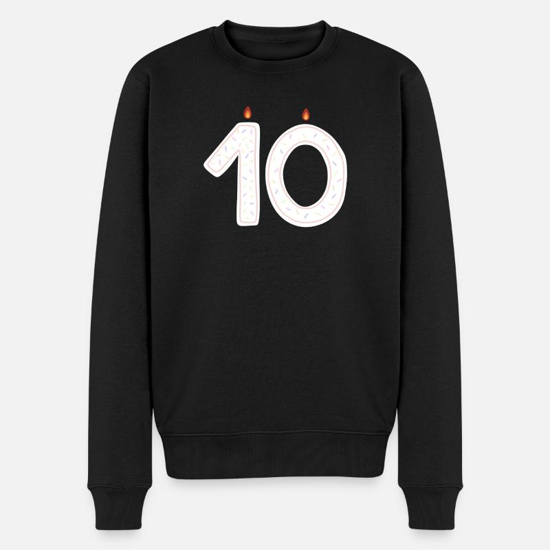 célébration 10e anniversaire Sprinkles Design - Pull Premium bio Homme - noir
