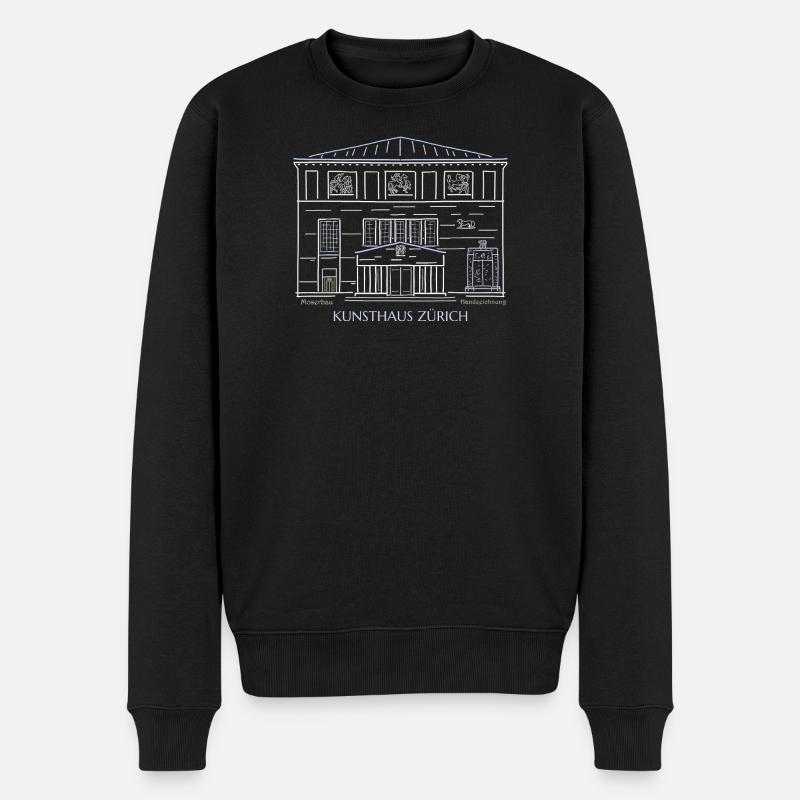 Kunsthaus Zurich Illustration Suisse - Pull Premium bio Homme - noir