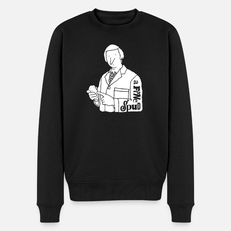 Ein feiner Spud - Männer Premium Bio Pullover - Schwarz