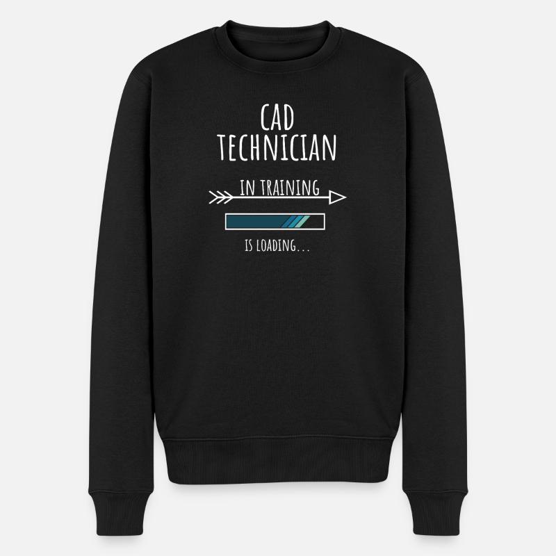 Gift Profession Training CAD Technician - Men's Premium Organic Jumper - black