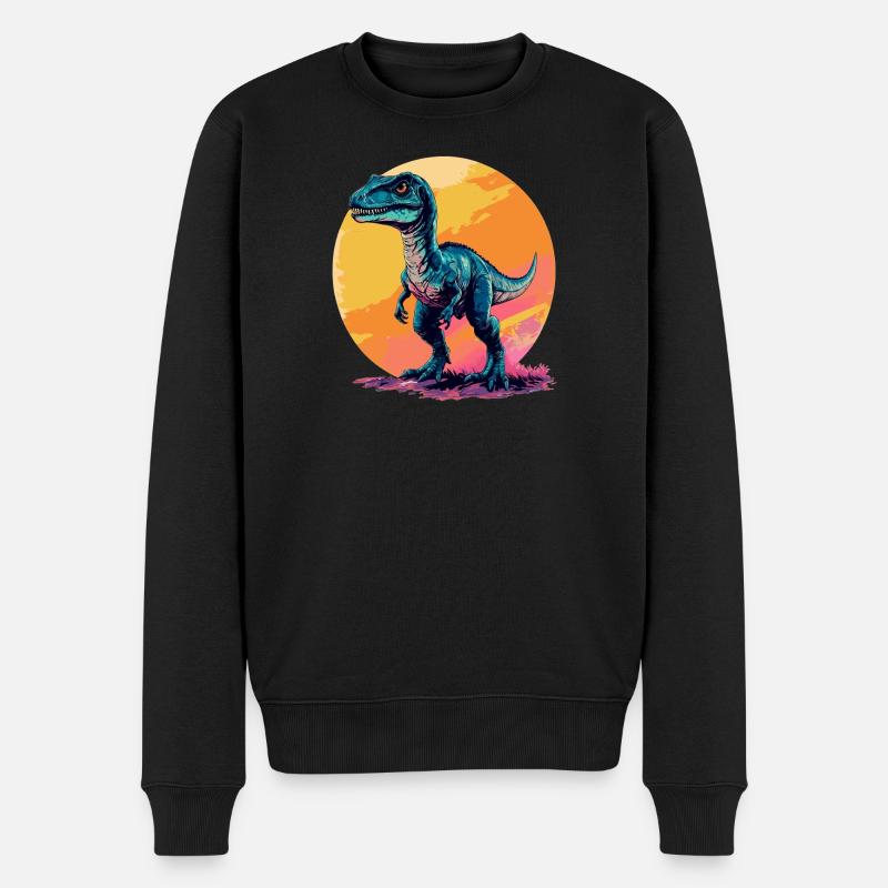 Dino Dinosaure Dinosaure - Pull Premium bio Homme - noir