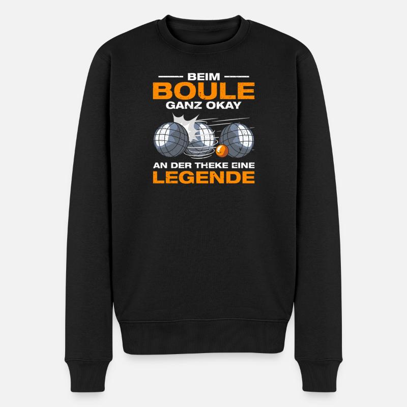 À la Boule Joueur de pétanque boule assez correct - Pull Premium bio Homme - noir