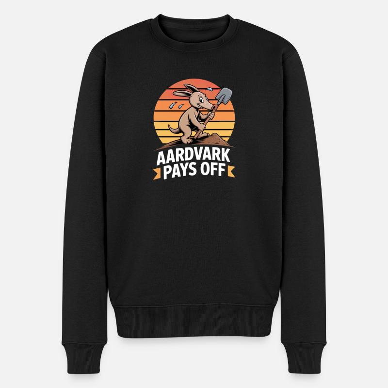 Aardvark est payant Motivation d'Aardvark - Pull Premium bio Homme - noir