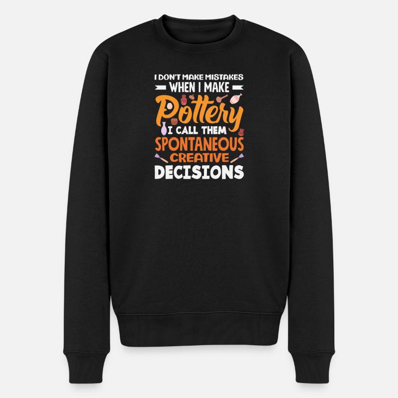 Pottery Without Mistakes Creative Decisions - Men's Premium Organic Jumper - black