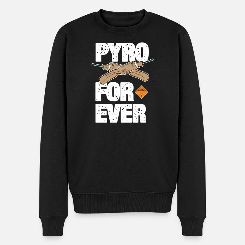 Pyro For Ever avec Trueno - Pull Premium bio Homme - noir