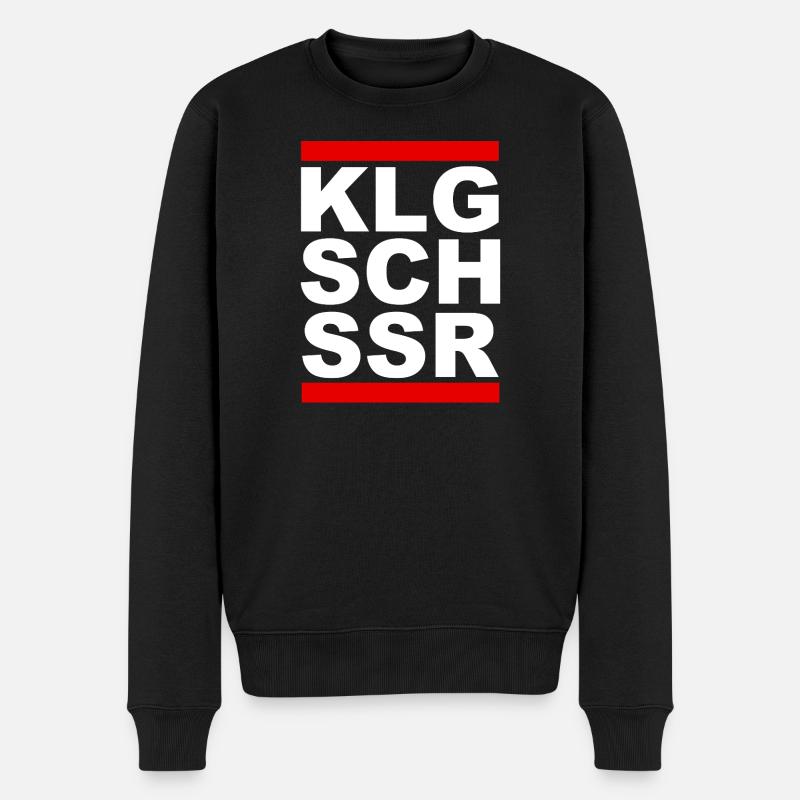 KLGSCHSSR - Klugscheisser - Besserwisser - Männer Premium Bio Pullover - Schwarz