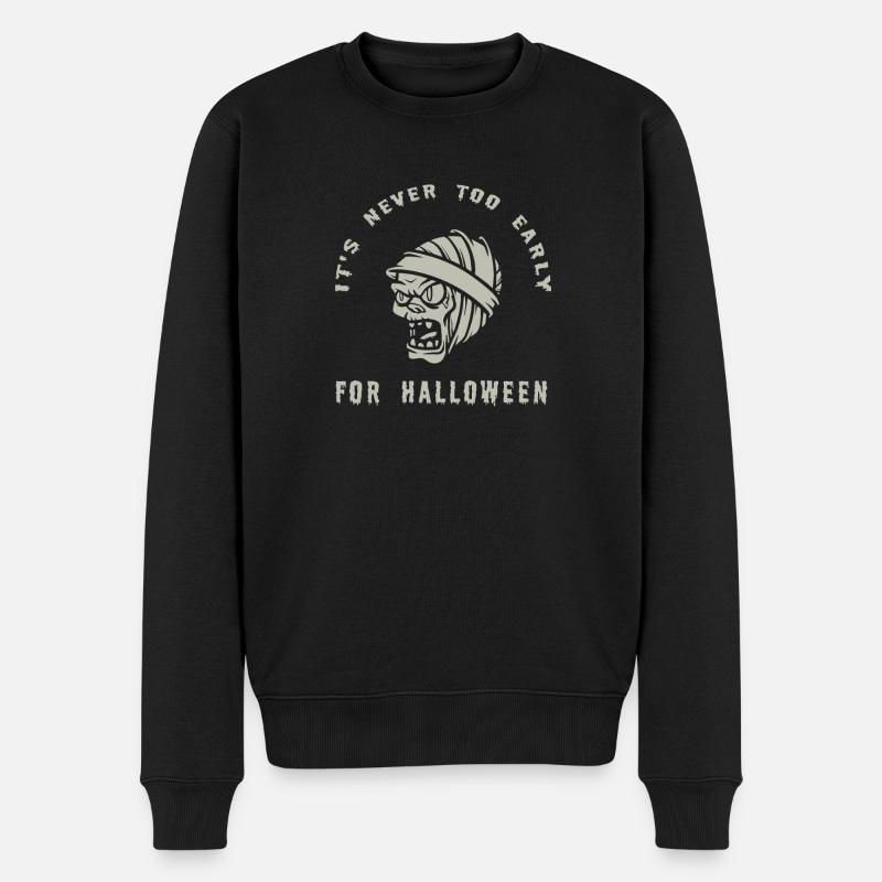 Motif de cri de zombie d'Halloween - Pull Premium bio Homme - noir