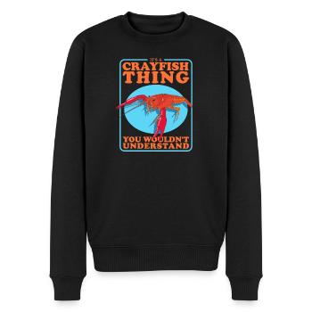 Crayfish Crayfish Seafood Gifts - Men's Premium Organic Jumper - black - Front - Nico (187cm)