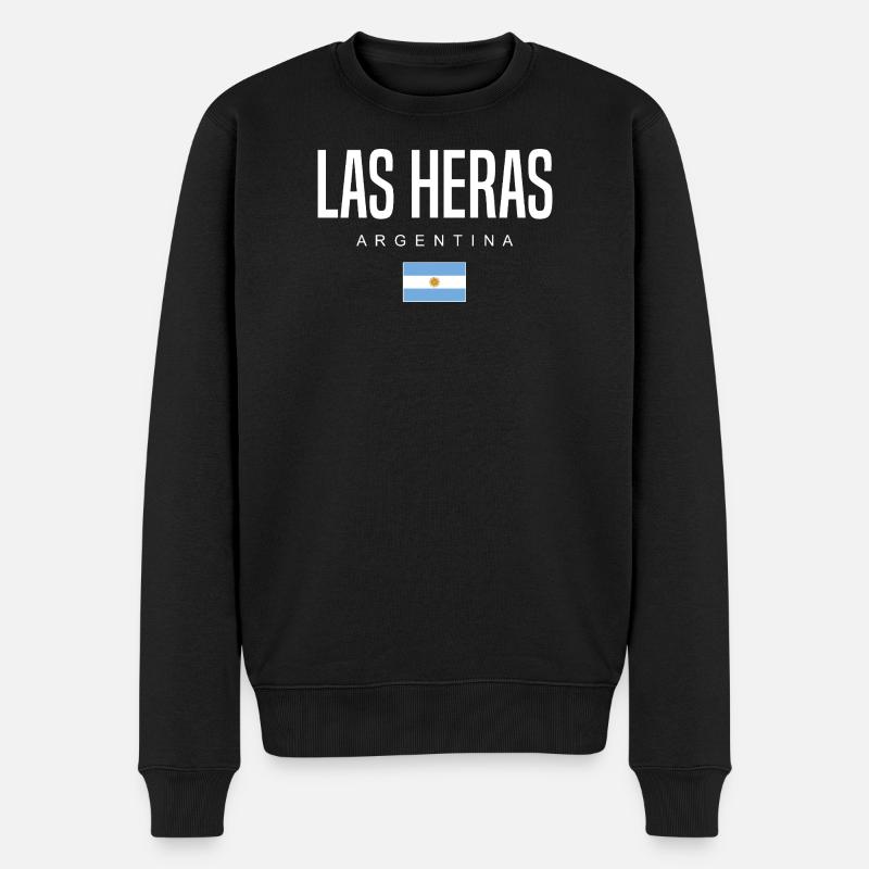 Las Heras Argentinien Argentinier - Männer Premium Bio Pullover - Schwarz