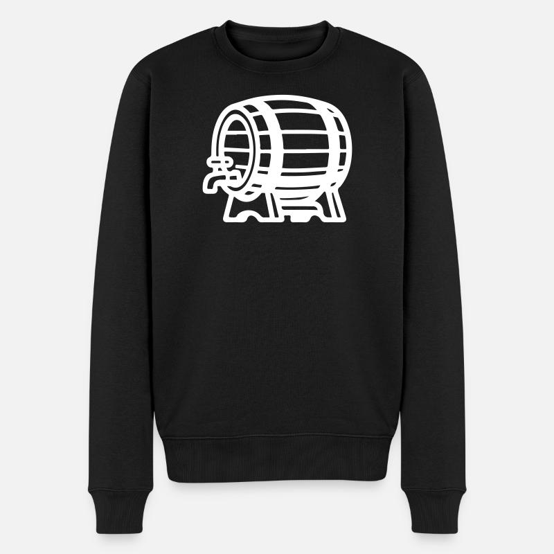 Baril de bière Symbole Brasserie - Pull Premium bio Homme - noir
