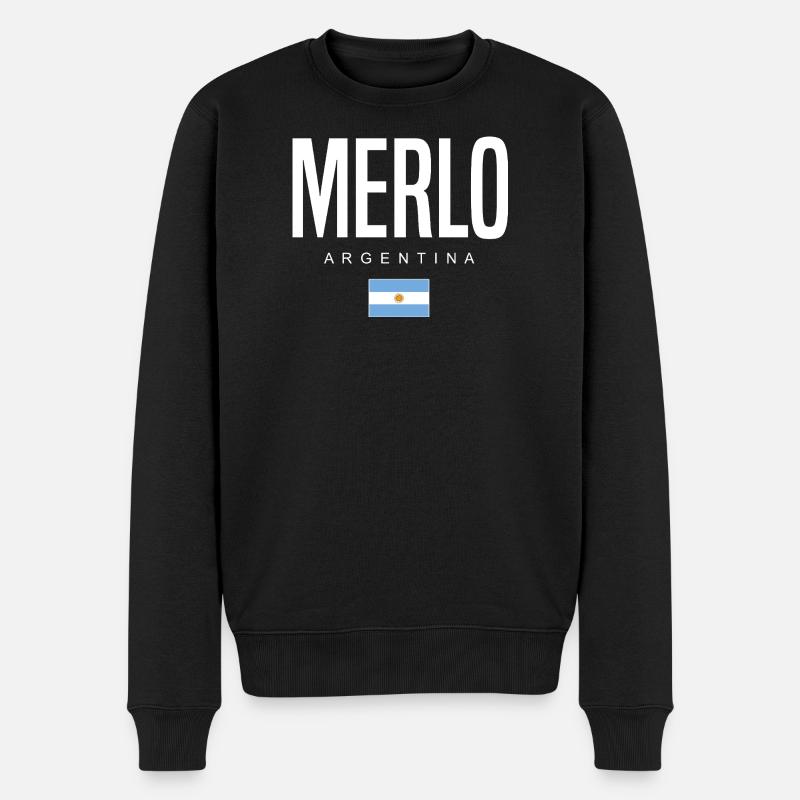 Merlo Argentinien Argentinier - Männer Premium Bio Pullover - Schwarz