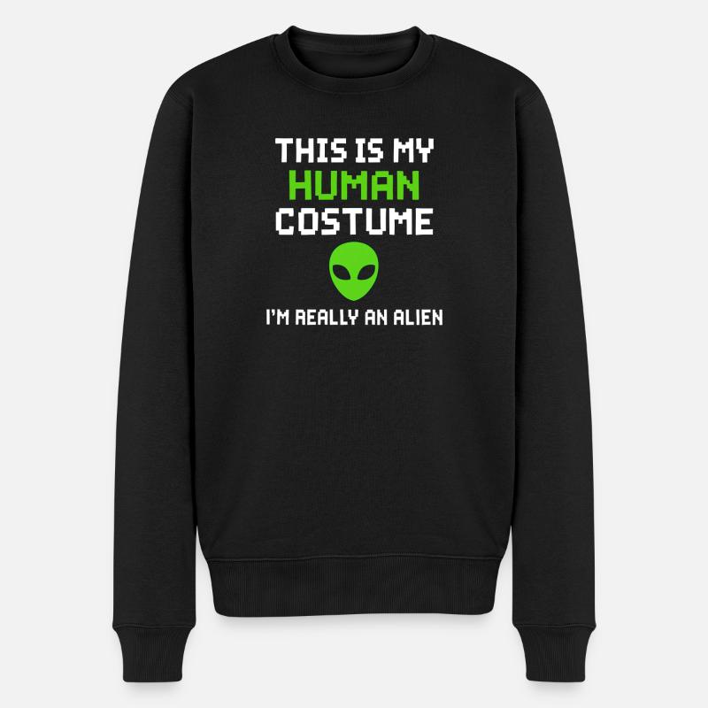 Alien Humour Costume Déclaration - Pull Premium bio Homme - noir
