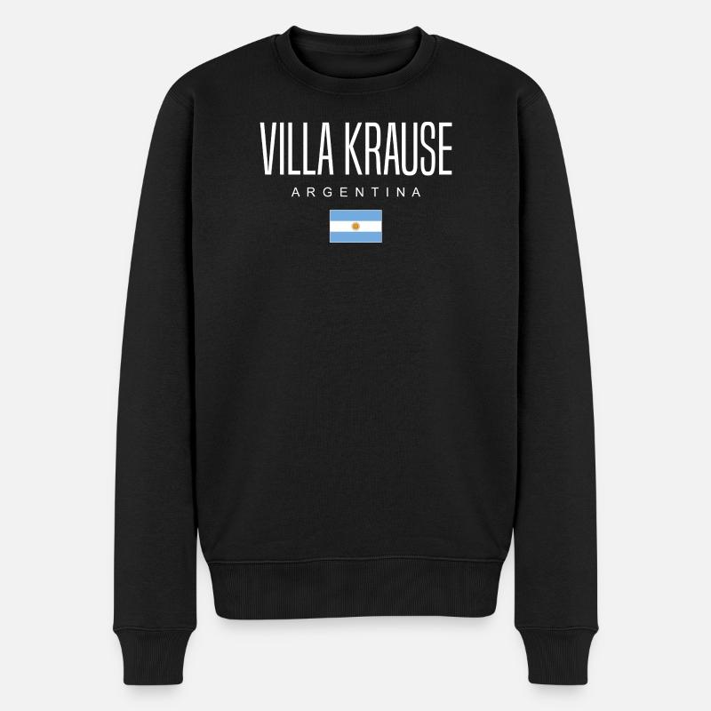 Villa Krause Argentinien Argentinier - Männer Premium Bio Pullover - Schwarz