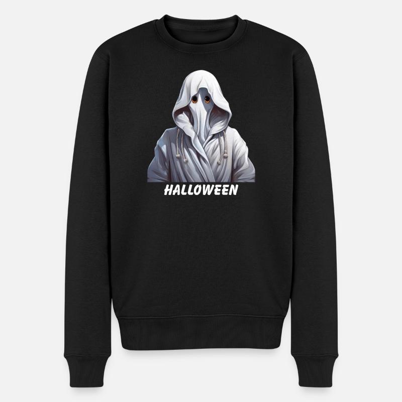 Fantôme Halloween - Pull Premium bio Homme - noir