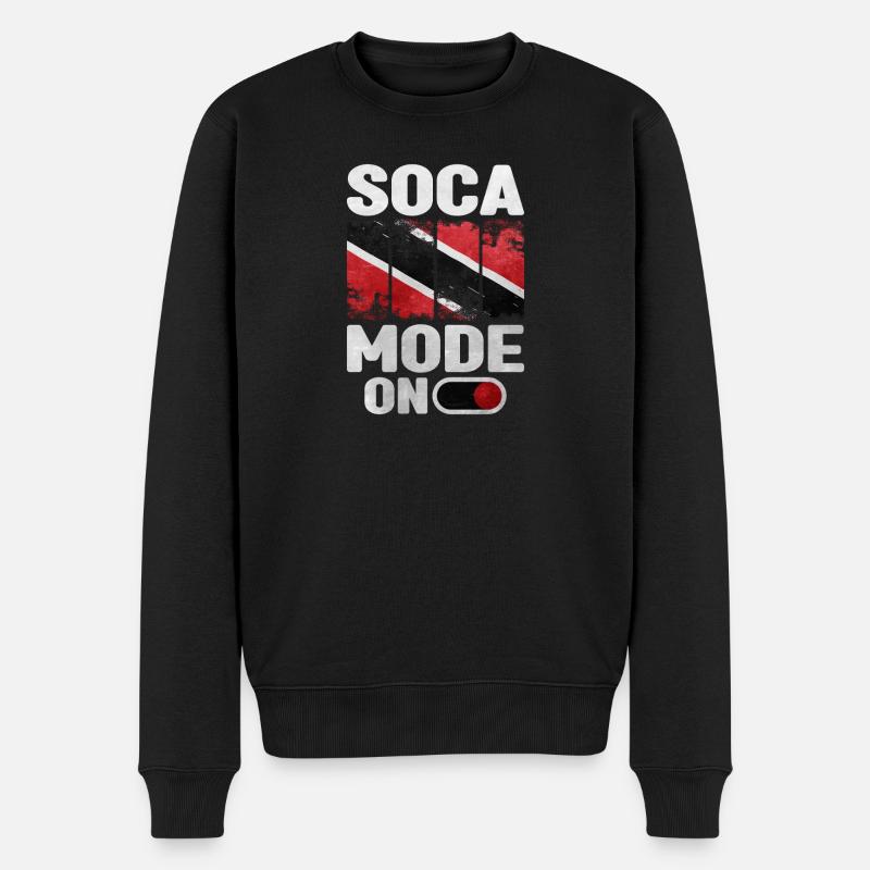 Trinidad Und Tobago - Männer Premium Bio Pullover - Schwarz