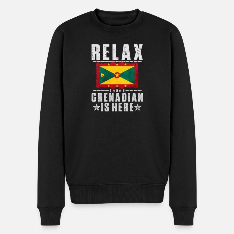 Granada - Männer Premium Bio Pullover - Schwarz