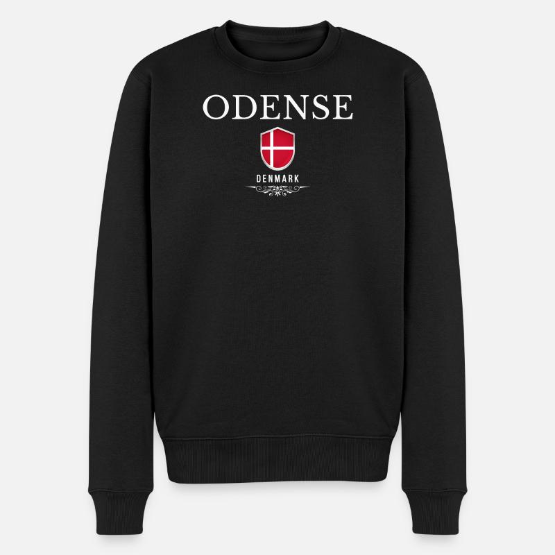 Odense Danemark, souvenir Odense - Pull Premium bio Homme - noir