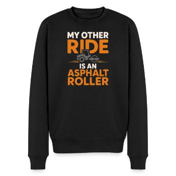 Straßenbauteam Asphalt Betonmannschaft - Männer Premium Bio Pullover - Schwarz - Vorne - Nico (187cm)