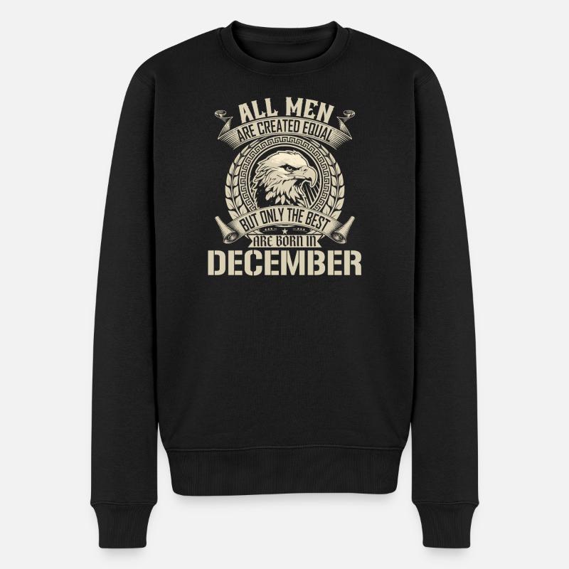 December Eagle Unity Design - Men's Premium Organic Jumper - black