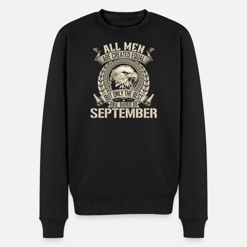 September Eagle Unity Design - Männer Premium Bio Pullover - Schwarz