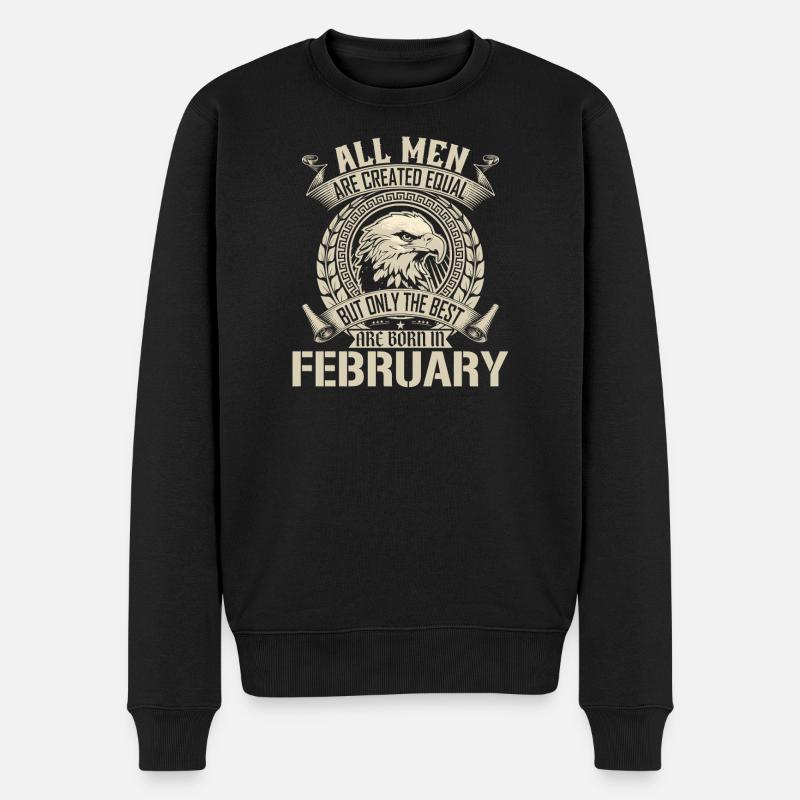 February Eagle Unity Statement - Men's Premium Organic Jumper - black