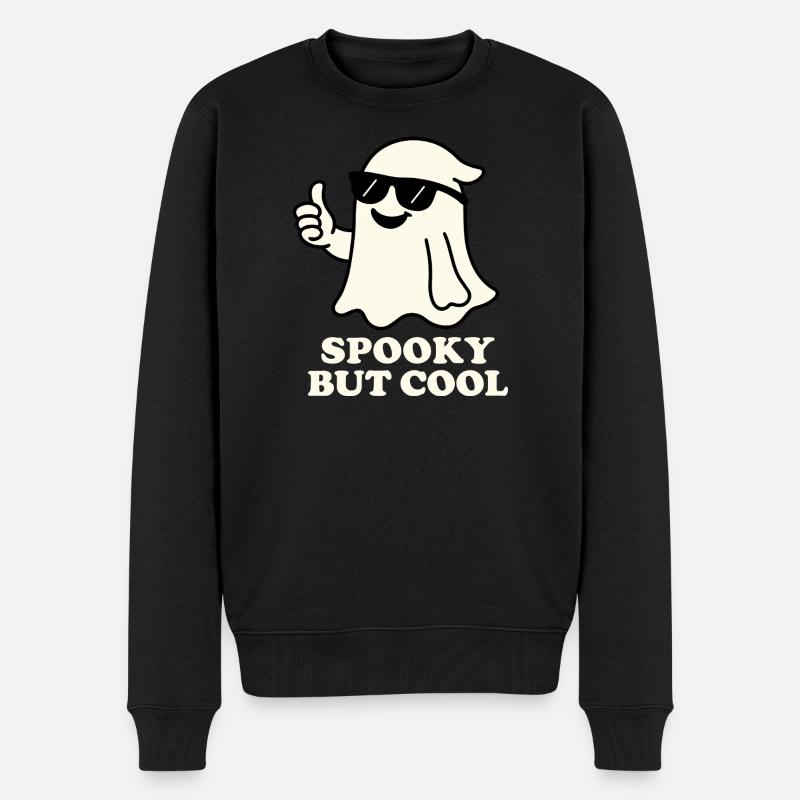 Cool mit Sonnenbrille - Männer Premium Bio Pullover - Schwarz