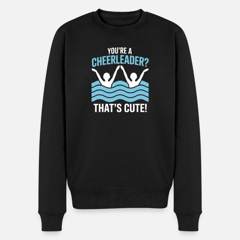 Synchronschwimmen Kunstschwimmen Wassersport - Männer Premium Bio Pullover - Schwarz