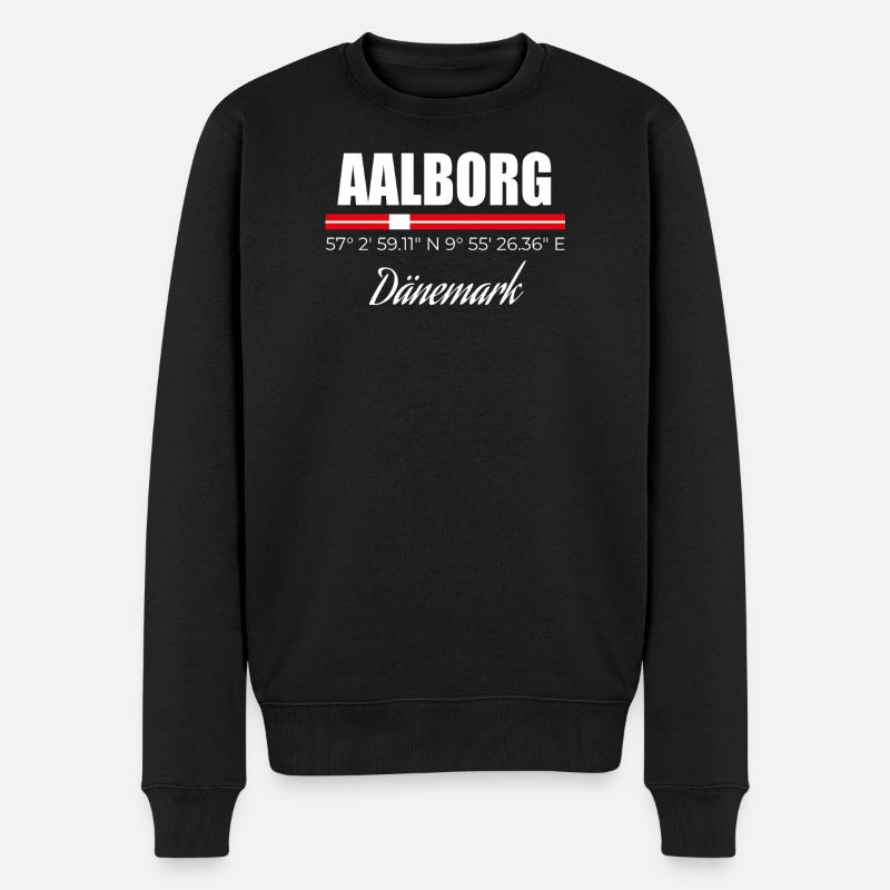 Aalborg - Männer Premium Bio Pullover - Schwarz