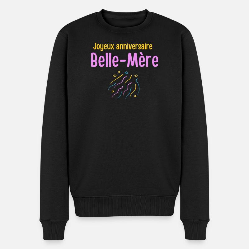 Fête Anniversaire Belle Mère - Pull Premium bio Homme - noir
