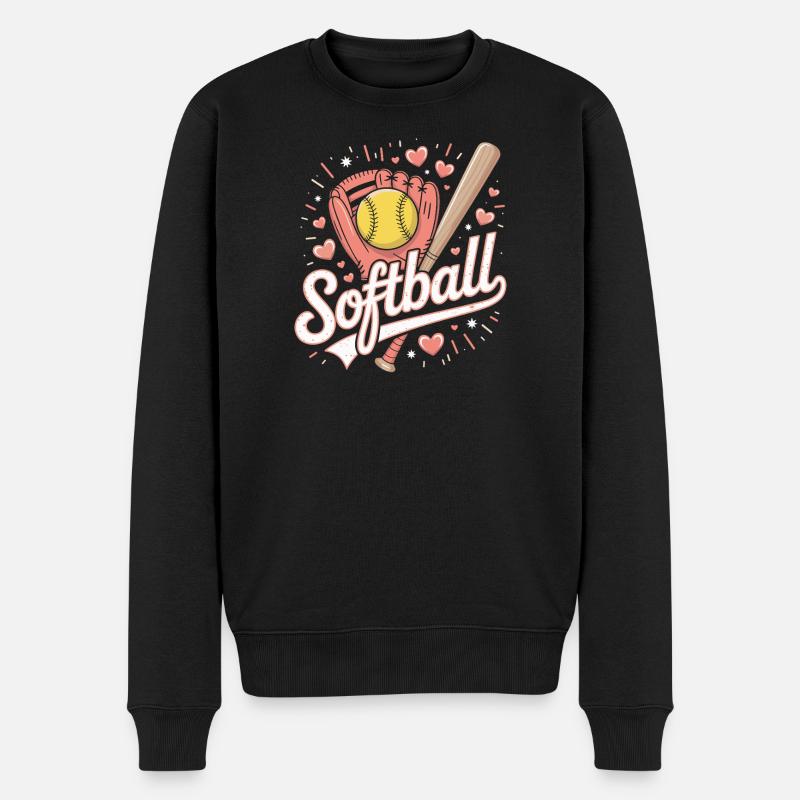 Softball - Pull Premium bio Homme - noir