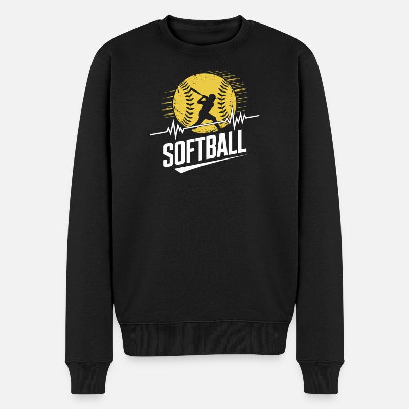 Softball - Pull Premium bio Homme - noir